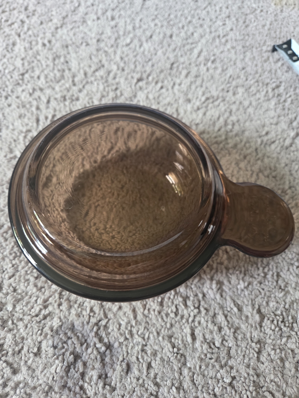 Vintage Vision Corning Ware V-150-B Amber Glass Grab A Meal Bowl w Lid Pyrex